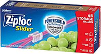 Ziploc Gallon Food Storage Slider Bags, Power Shield Technology for More Durability, 68 Count