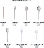 Eco-Products Compostable CPLA 6" Plastic Forks, Case of 1000, Disposable White Fork, Plantware Cutlery, Renewable Material Made from Plants, Sturdy and Strong, BPI-Certified