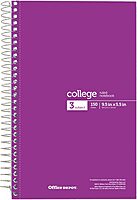 Office Depot® Wirebound Notebooks, 6" x 9-1/2", 3 Subjects, College Ruled, 150 Sheets, Assorted Colors, Pack Of 6 Notebooks