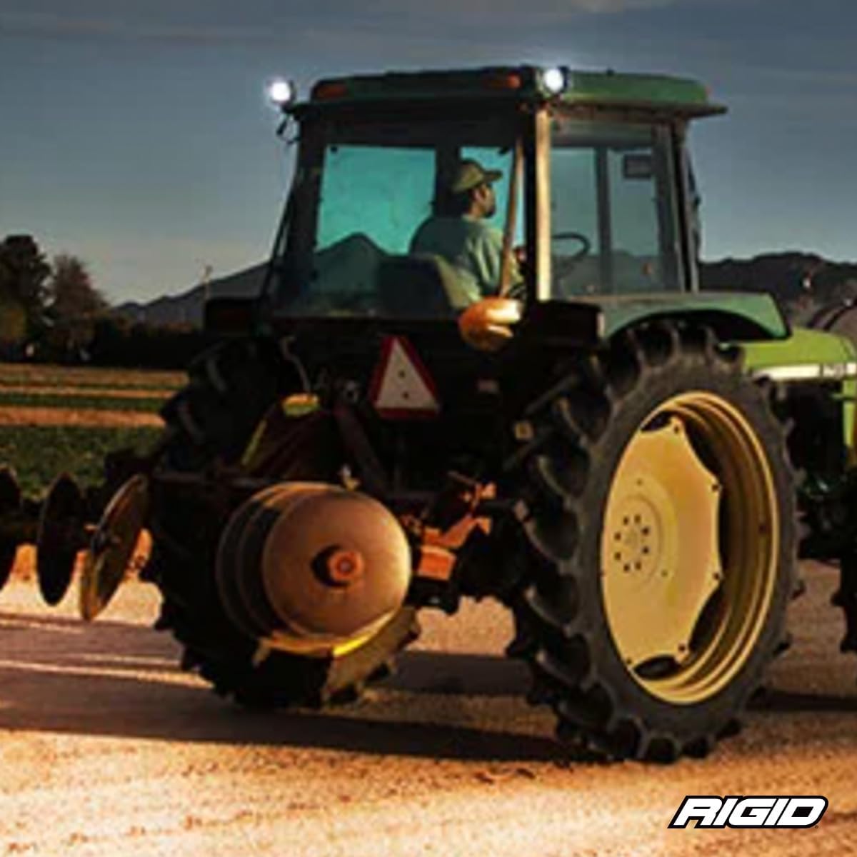 RIGID INDUSTRIES D-XL Series, 4", Amber, Light Cover; Universal, 1 Pack