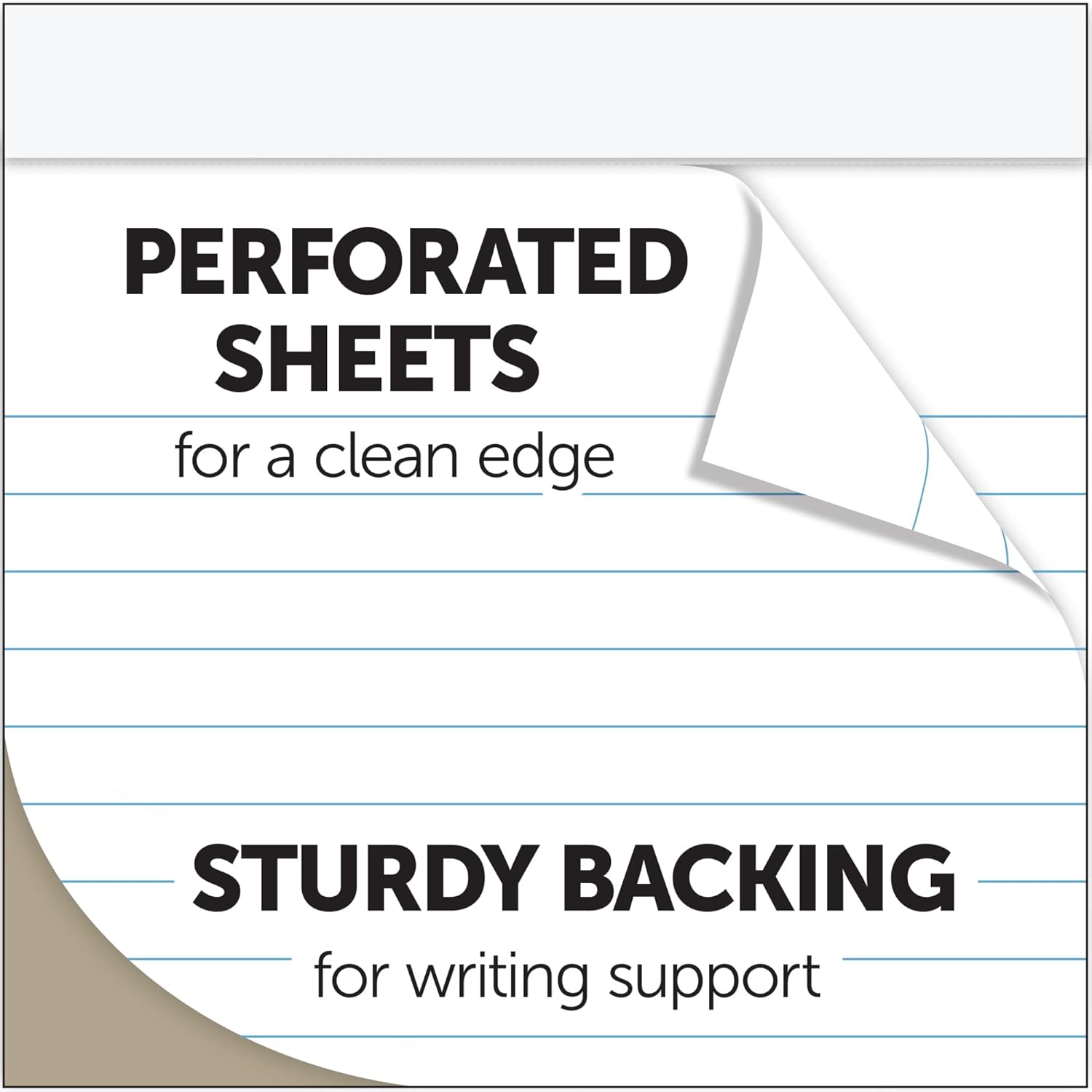 Office Depot Brand Writing Pads, 5in x 8in, Narrow Ruled, 50 Sheets, White, Pack Of 12 Pads