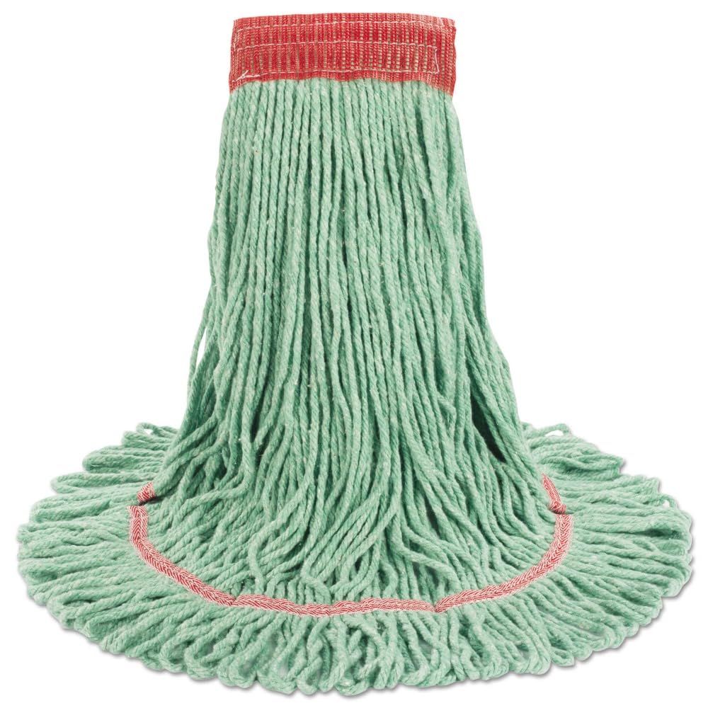 Boardwalk 503GNEA Super Loop Wet Mop Head, Cotton/Synthetic, Large Size, Green
