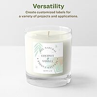 Avery EcoFriendly Matte White Recycled Square Labels, 2.75" x 2.75"