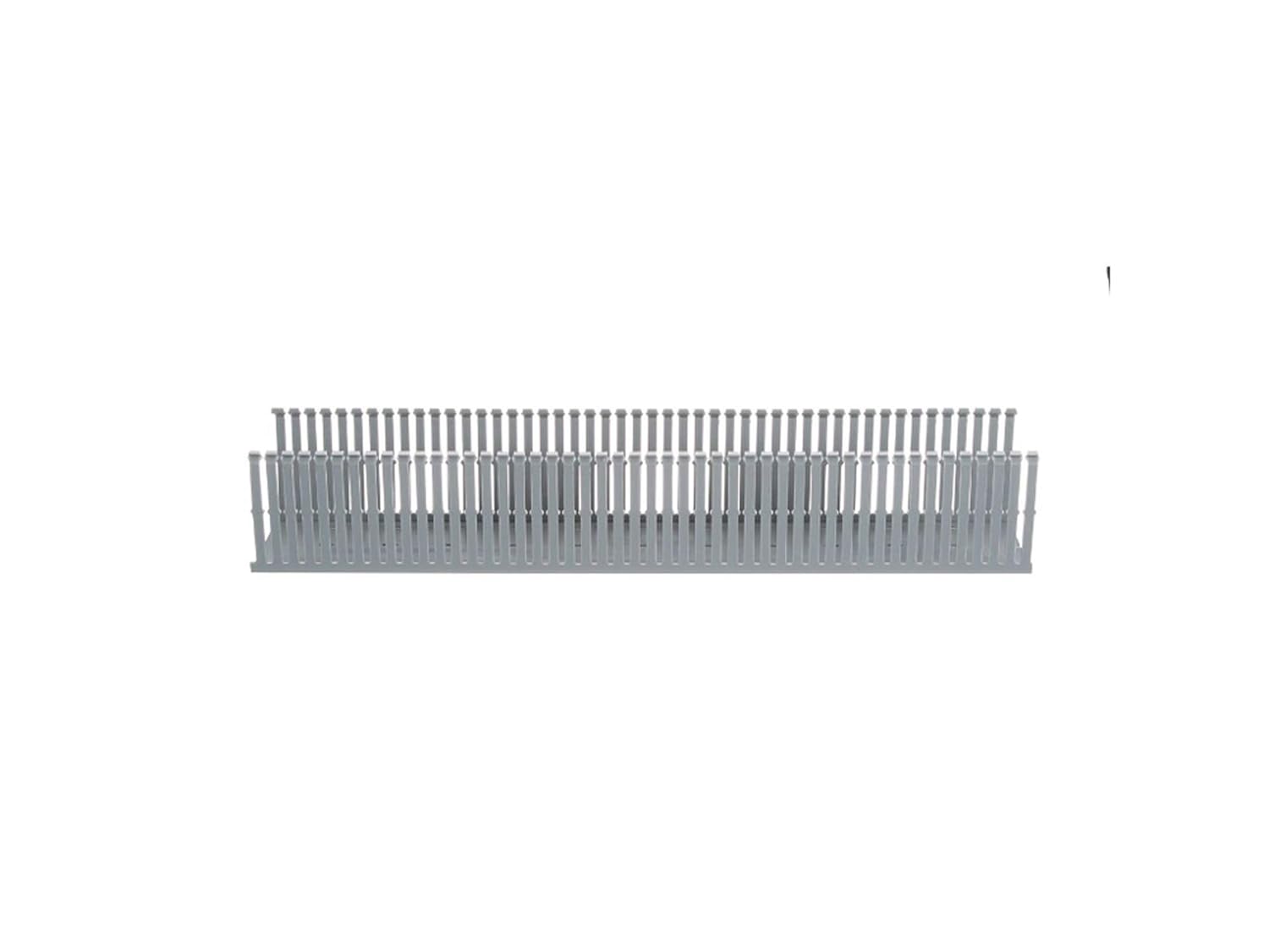 PANDUIT Type F Narrow Slotted PVC Wiring Duct, Light Gray