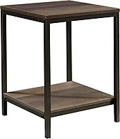 Sauder North Avenue Side Table, Rectangular, Smoked Oak/Black