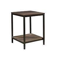 Sauder North Avenue Side Table, Rectangular, Smoked Oak/Black
