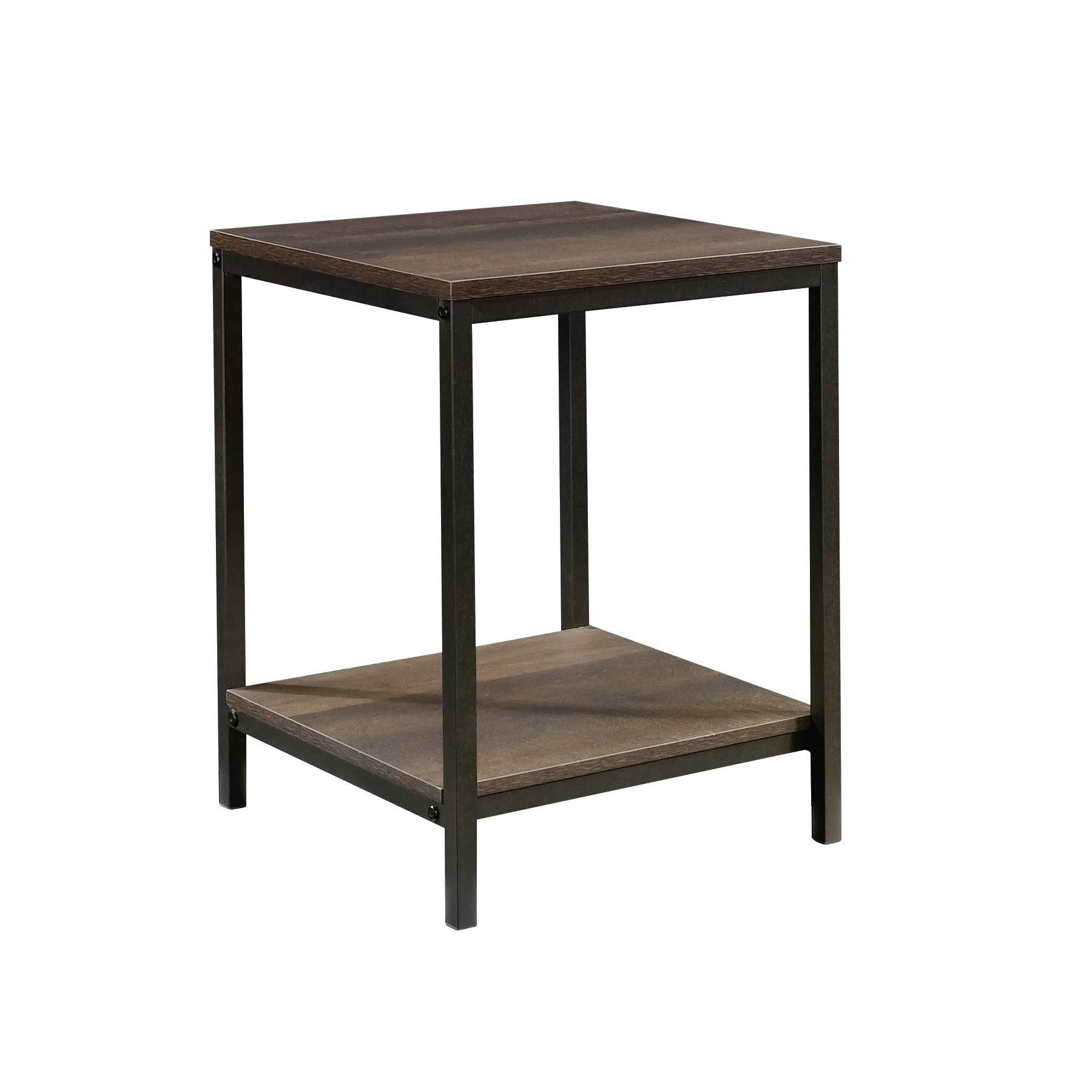 Sauder North Avenue Side Table, Rectangular, Smoked Oak/Black