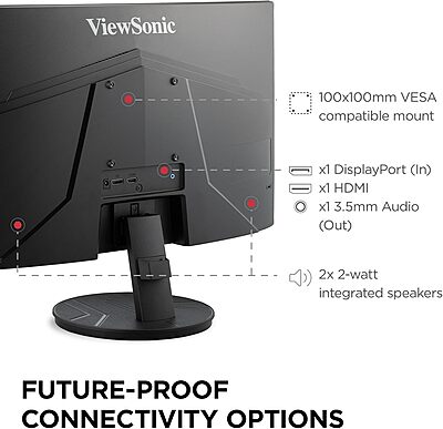 VIEWSONIC Full HD 1080p Frameless Eye Care Monitors