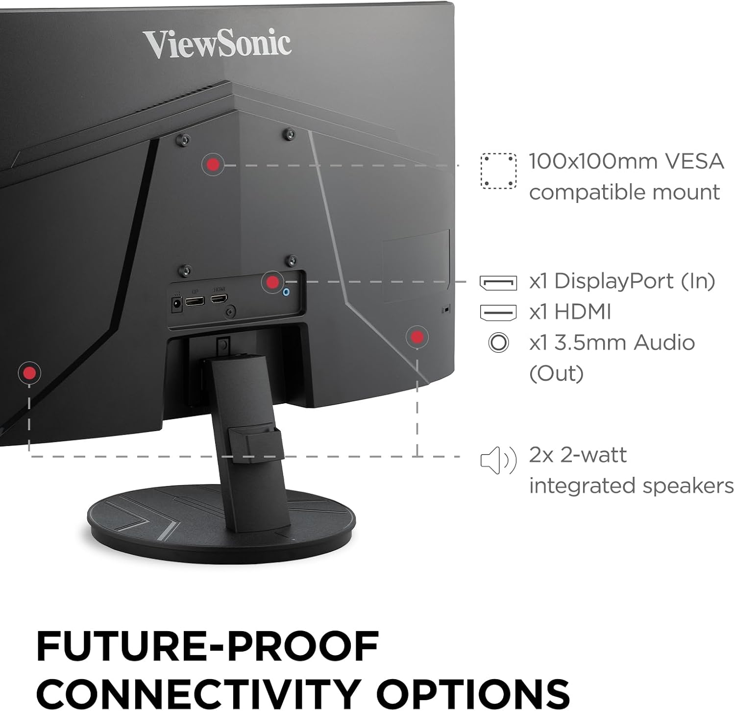 VIEWSONIC Full HD 1080p Frameless Eye Care Monitors