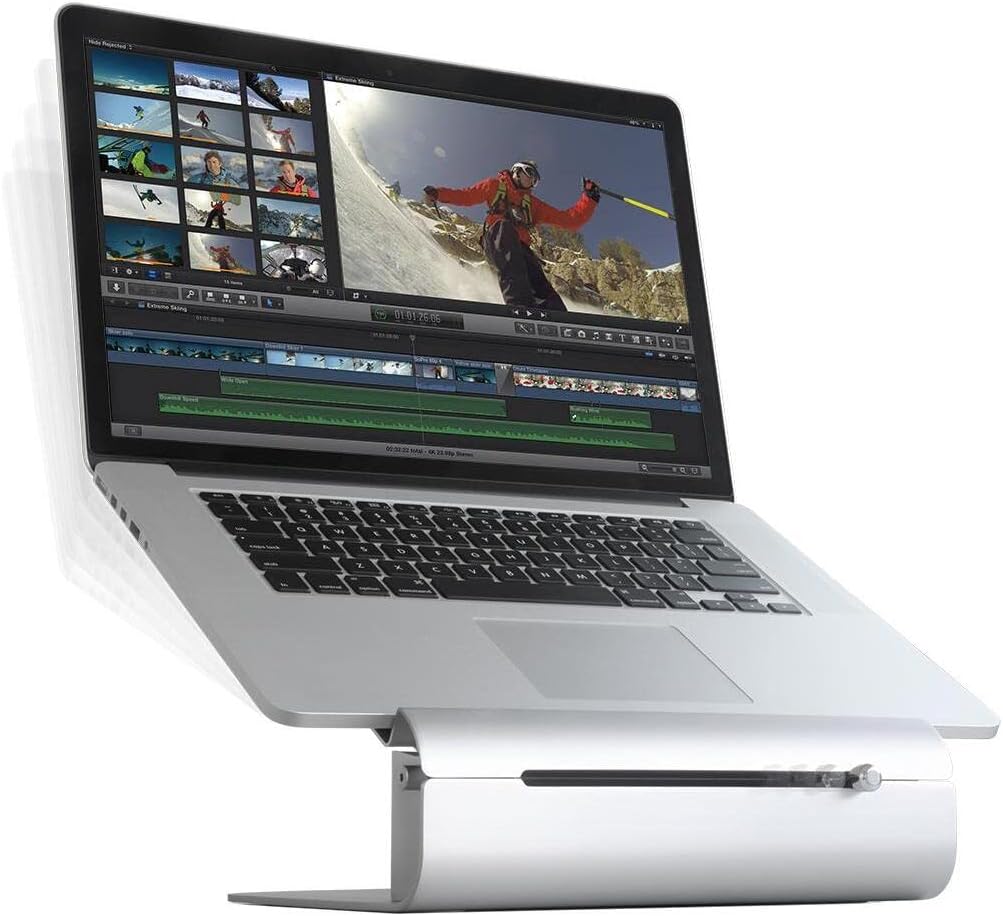 Rain Design iLevel2 Adjustable Height Laptop Stand - iLevel 2 Is A Dynamic Stand With A Unique Height Adjustment Slider On