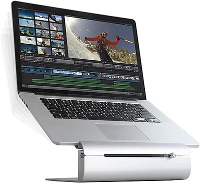 Rain Design iLevel2 Adjustable Height Laptop Stand - iLevel 2 Is A Dynamic Stand With A Unique Height Adjustment Slider On The Front Panel