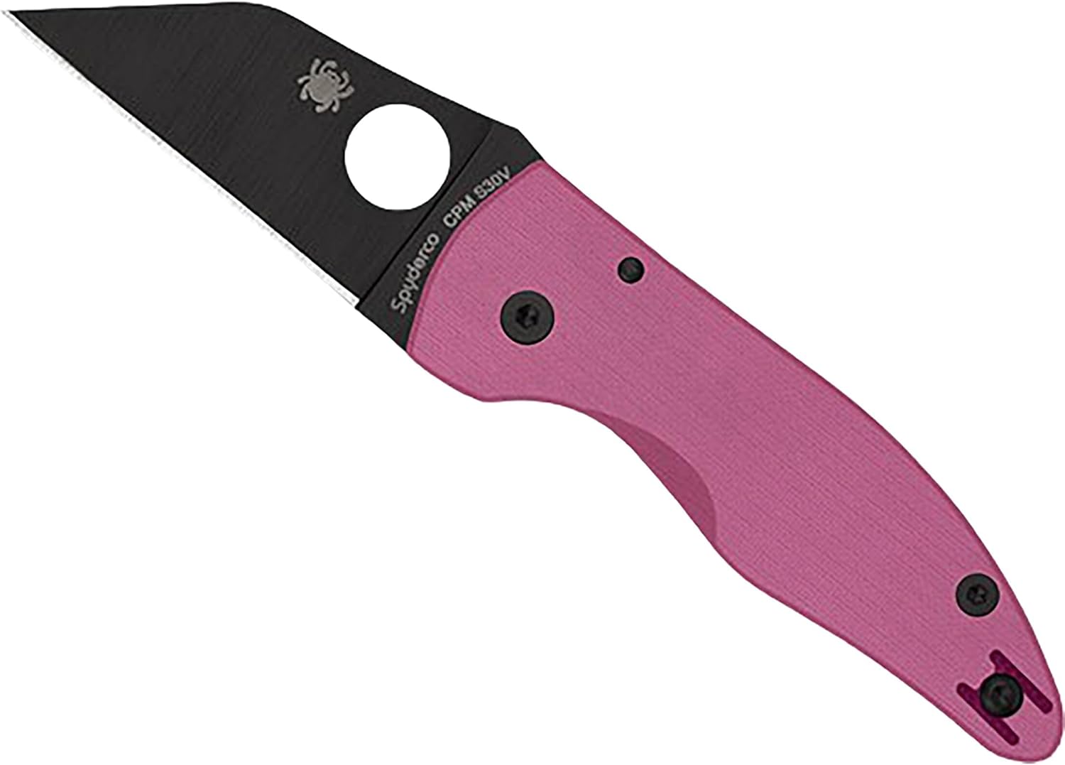 Sprint Pink G-10 MicroJimbo Black Blade by Spyderco