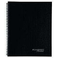 Cambridge Notebook, Business Notebook, 8-1/4" x 11", 80 Sheets, Ruled, Action Planner, Flexible Cover, Wirebound