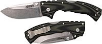 COLD STEEL 4-Max Elite 4 in S35VN Steel Blade Tactical Pocket Folding Knife w/Tri-Ad Locking Mechanism and G-10 Handle Scales