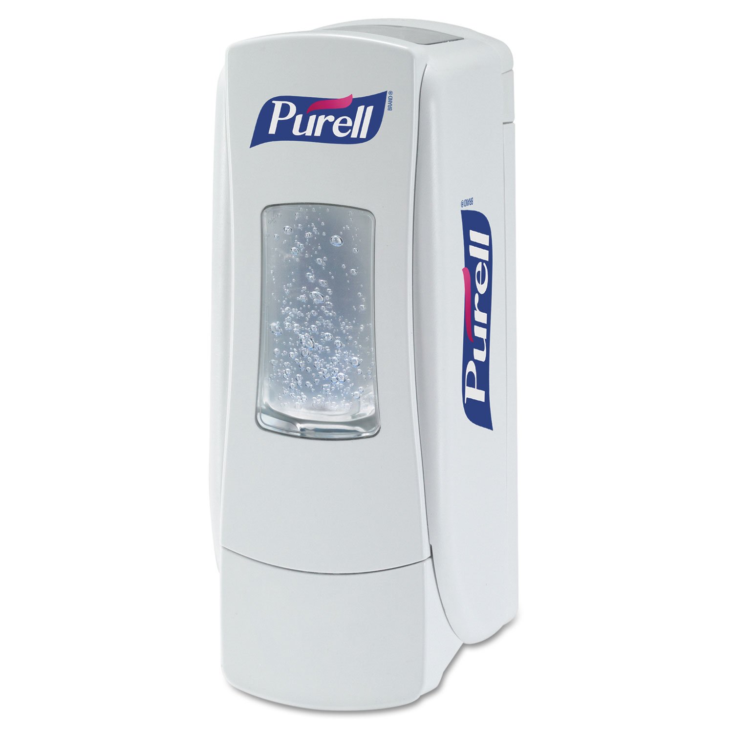 PURELL ADX-7 Push-Style Hand Sanitizer Dispenser, White, for 700 mL PURELL ADX-7 Hand Sanitizer Refills (Pack of 1)