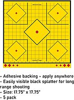 BIRCHWOOD CASEY Shoot-N-C Long Range Sight-in Always Flat Adhesive Back Shooting Training Reactive 17.75" Targets