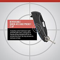 ASP Police Duty Knife (PDK) Slim Folder, AUS-8 Drop Point Folding Knife