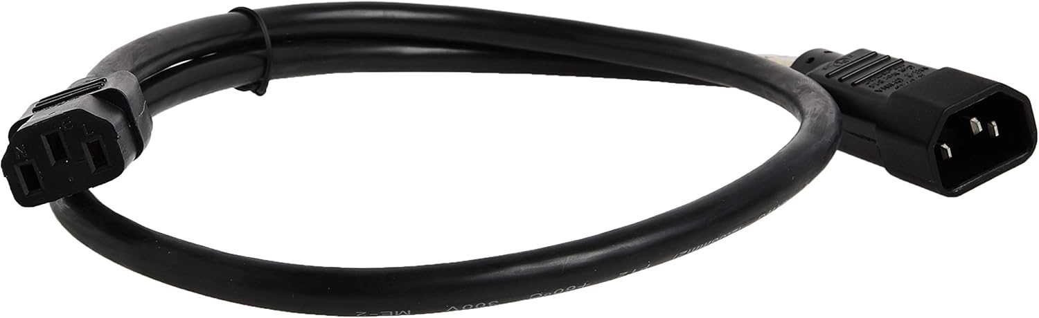 Tripp Lite Standard Computer Power Cord 12A, 16AWG (IEC-320-C14 to NEMA 5-15R) 2-ft.(P002-002)