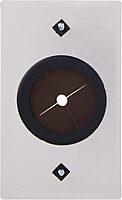 C2G Legrand Cable Pass Through with Rubber Grommet, Grommet Wall Plate Works as Pass Through Wall Plate, Brushed Aluminum