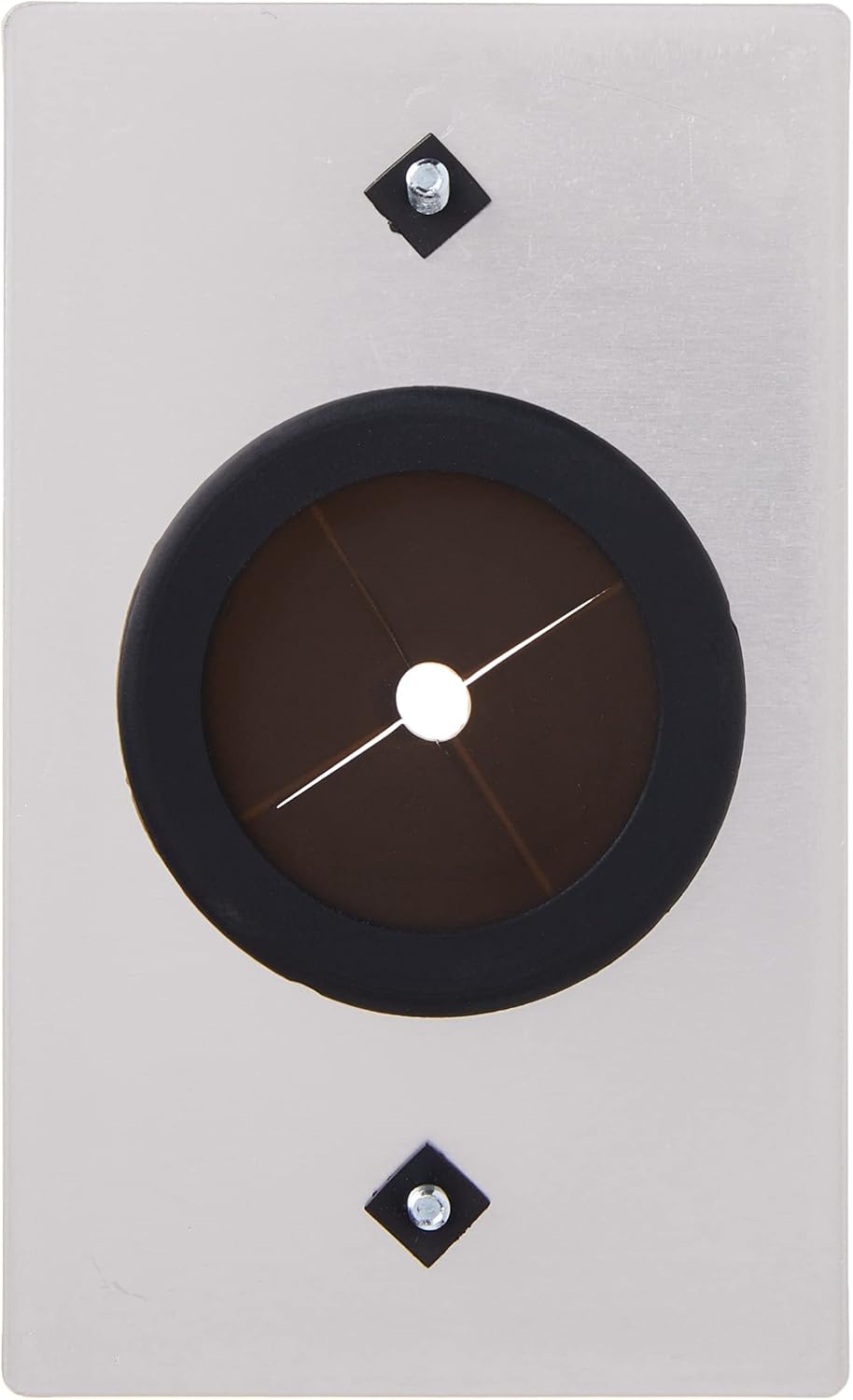 C2G Legrand Cable Pass Through with Rubber Grommet, Grommet Wall Plate Works as Pass Through Wall Plate, Brushed Aluminum