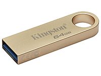 Kingston DataTraveler SE9 Gen 3-64GB - 220MB/s Read- Metal - USB 3.2 Gen 1 -Gold