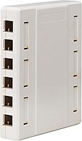 Tripp Lite 12-Port Surface-Mount Box for Keystone Jacks, Additional Breakout Pieces for Wide Compatibility