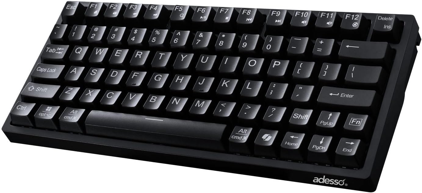 AKB-610UB Multi-OS Mechanical Compact Keyboard with Copilot Ai Hotkey, Blue Switch, Clicky and Tactile