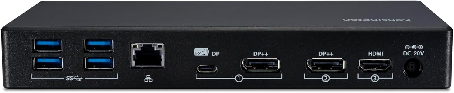 Kensington SD4855P USB-C Dual Display Docking Station (DFS),100W PD - DP++/HDMI (K33575NA)