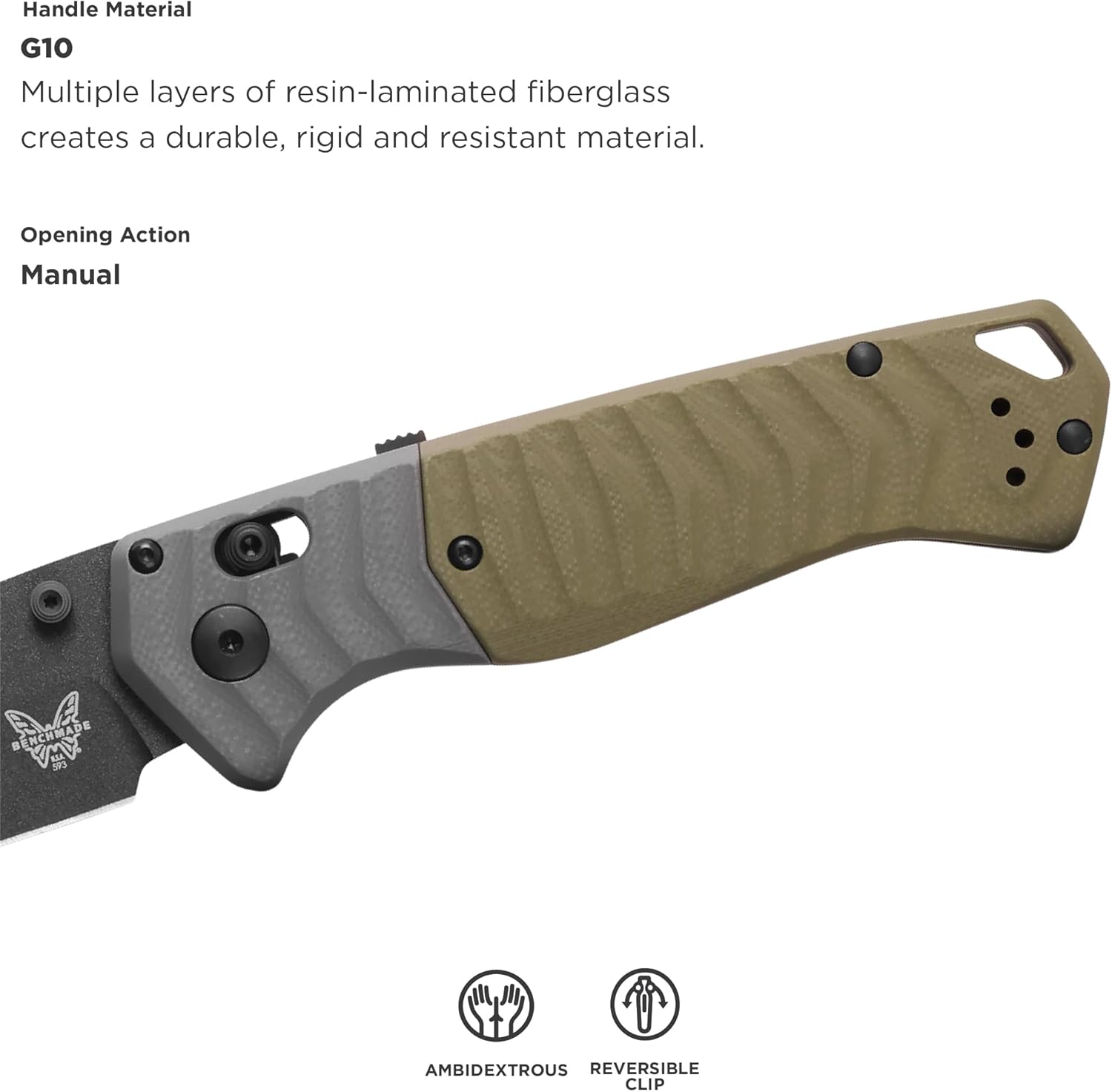 BENCHMADE PSK Folding Knife (593BK) - Personal Survival Kit