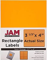 JAM PAPER Mailing Address Labels - Self-Adhesive Rectangular