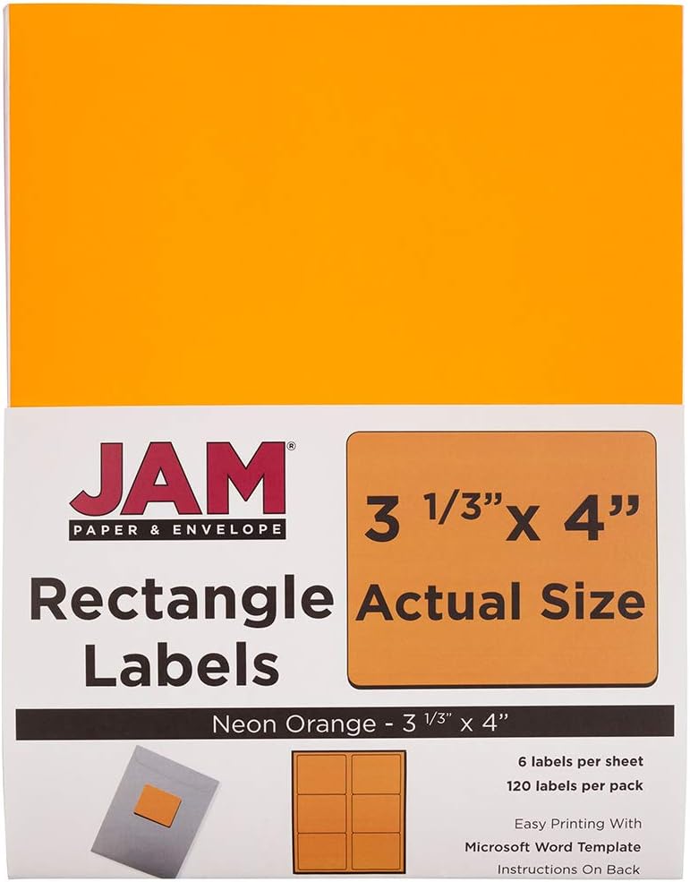 JAM PAPER Mailing Address Labels - Self-Adhesive Rectangular