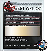 Best Welds 932-458-9 BW-FS-3H-9 4x5 Gold Filter Plate