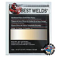 Best Welds 932-458-9 BW-FS-3H-9 4x5 Gold Filter Plate