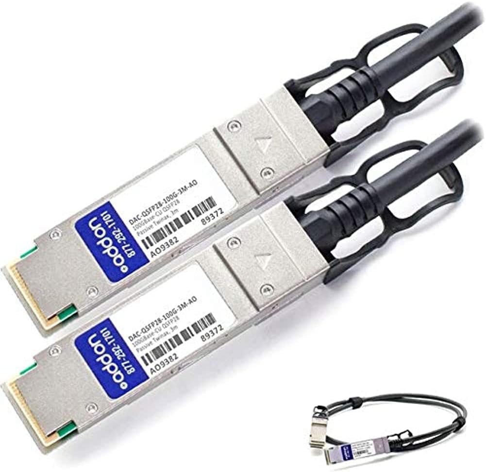 AddOn DAC-QSFP28-100G-3M 100GBASE-CU QSFP28 to QSFP28 Direct Attach Cable (3M)