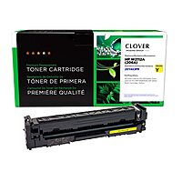 Clover Remanufactured Toner Cartridge (Reused OEM Chip) Replacement for HP 206A (W2112A) | Yellow