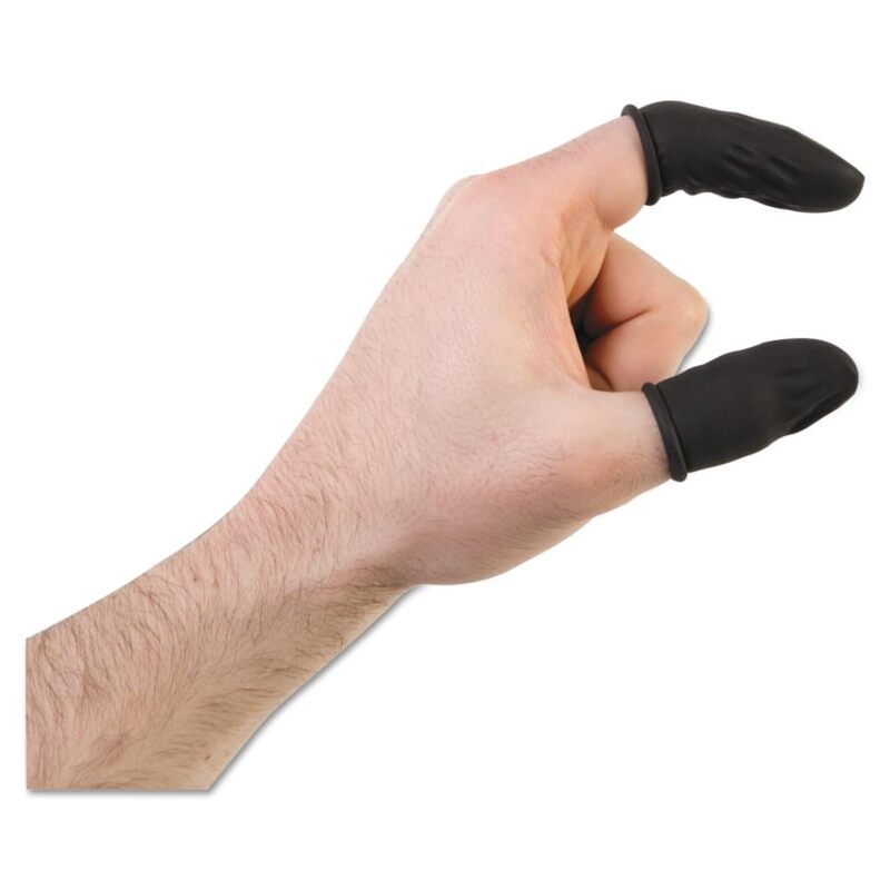 Honeywell North 145LNR/XL Nitrile Anti-Static Finger Cots, XL — 720/Bag