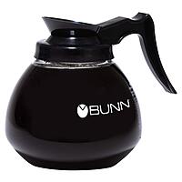 BUNN Glass Commercial 12-Cup Coffee Decanter, Clear/Black