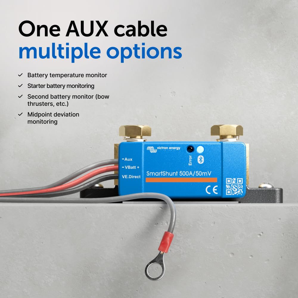 Victron Energy SmartShunt IP65 Bluetooth Battery Monitor 6.5V-70V