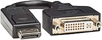Tripp Lite DisplayPort to DVI Adapter Cable Converter Extender, Male-to-Female, 1080p @ HD Resolution, DisplayPort++ Dual-Mode Port, 6-inch Cord, 3-Year Warranty (P134-000)
