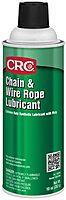 CRC Chain And Wire Rope Lubricant, 10 Wt Oz, Extreme Duty Synthetic Lubricant With Moly, Aerosol Spray 1 Pack 10.0