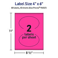 Avery Printable Oval Labels - Sure Feed Print-to-the-Edge