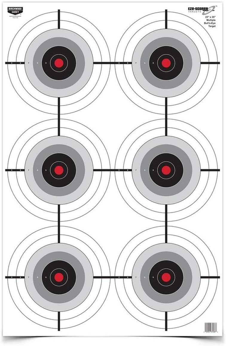 Birchwood Casey Eze-Scorer Multiple Bull's-Eye Paper Targets