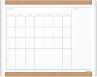 U Brands PinIt Combination Dry Erase Board with White Frame, Includes Marker and Magnet, 16" x 20"