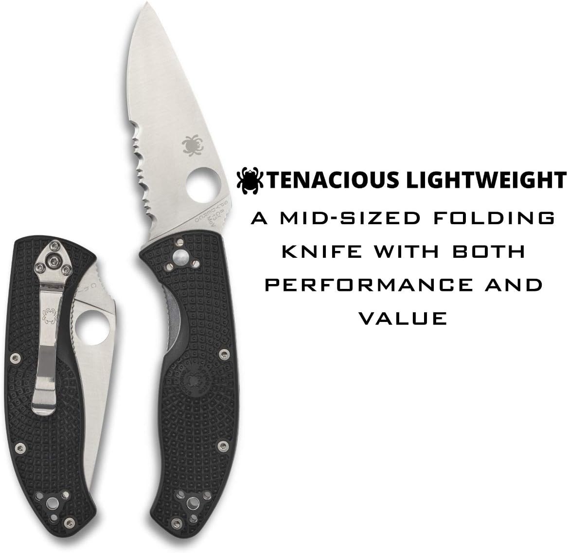 SPYDERCO Tenacious Lightweight Folding Pocket Knife