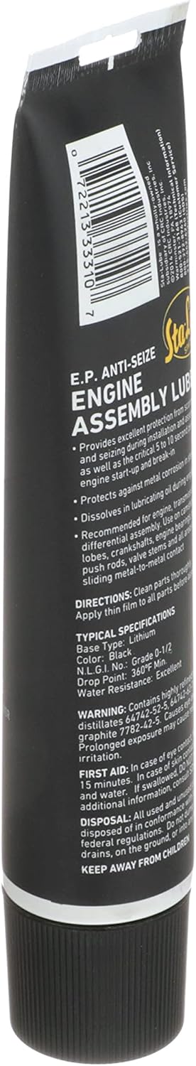 Sta-Lube Extreme Pressure Engine Assembly Lube SL3331-10 Wt Oz. Tube, Anti Seize Lube 10 Oz