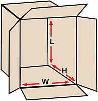 Corrugated Boxes, 12" x 10" x 8" - 25 EACH PER BUNDLE [PRICE is per BUNDLE]