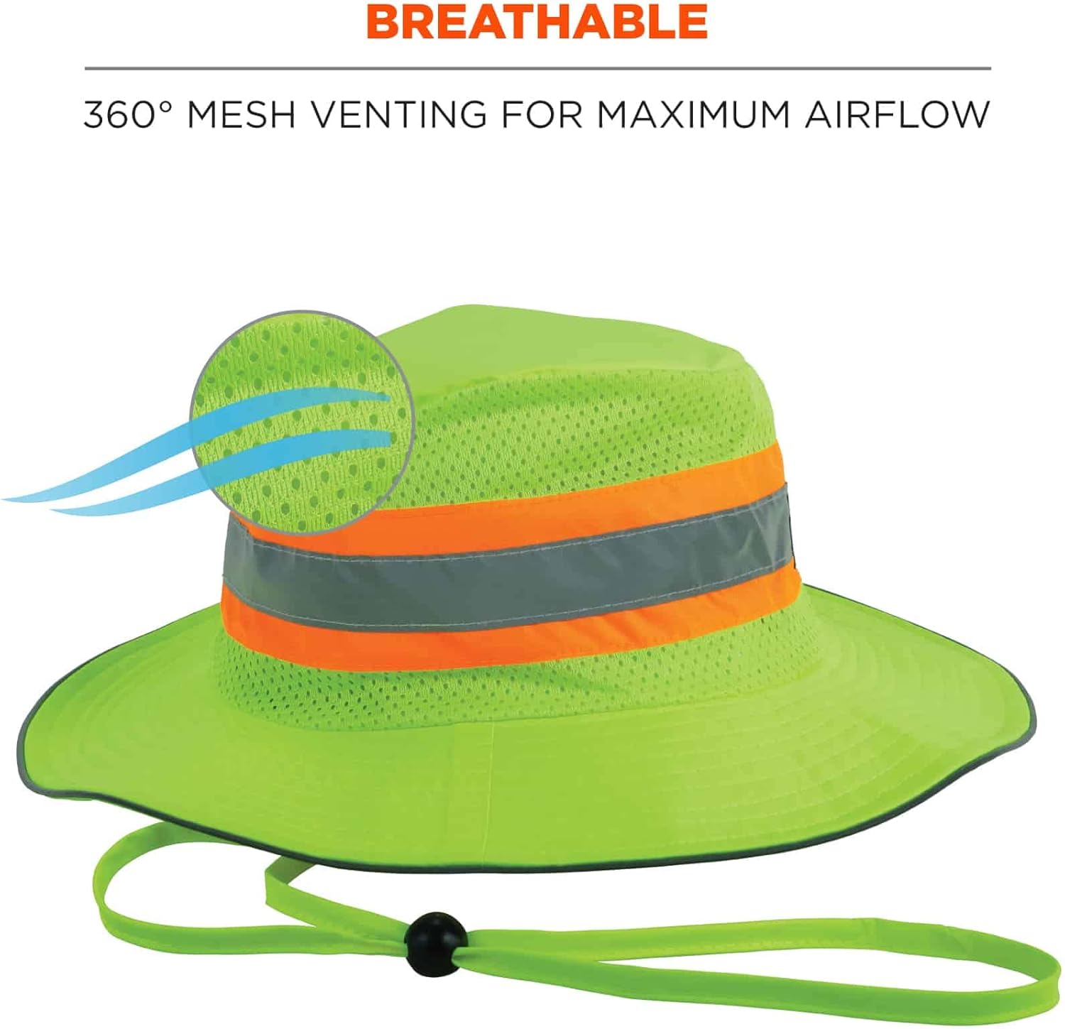 Ergodyne Chill-Its 8935CT Cooling Ranger Sun Hat Hi-Vis Reflective
