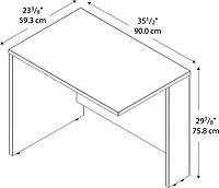 Bush Business Furniture Series C 36W Bridge/Return