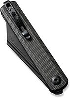 SENCUT Bronte Folding Pocket Knife with Front Flipper, 3.38 Inch 9Cr18MoV Reverse Tanto Blade