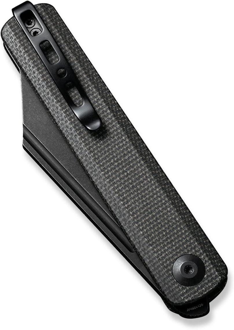 SENCUT Bronte Folding Pocket Knife with Front Flipper, 3.38 Inch 9Cr18MoV Reverse Tanto Blade